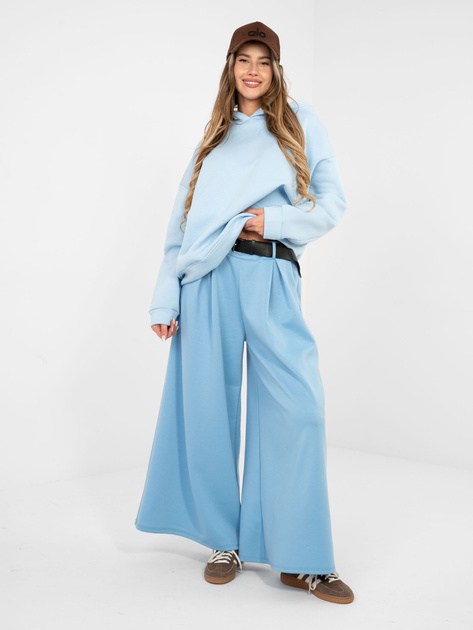 Pastelowe spodnie palazzo z kieszeniami RUE PARIS