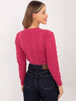 Różowy sweter rozpinany Aristide RUE PARIS