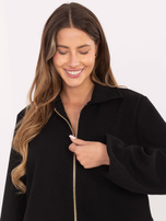 Czarna kurtka balloon z kieszeniami RUE PARIS