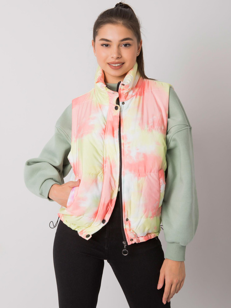 Żółto-pomarańczowa pikowana kamizelka damska Roonie