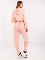 Hurt Brzoskwiniowe dresowe spodnie z wiązaniem