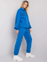 Ciemnoniebieski komplet dwuczęściowy z bawełny Lily RUE PARIS