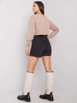 Ciemnobeżowa krótka bluzka basic Simeona