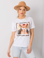 Biały t-shirt Madelyn