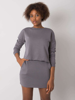 Ciemnoszary komplet Daniela RUE PARIS