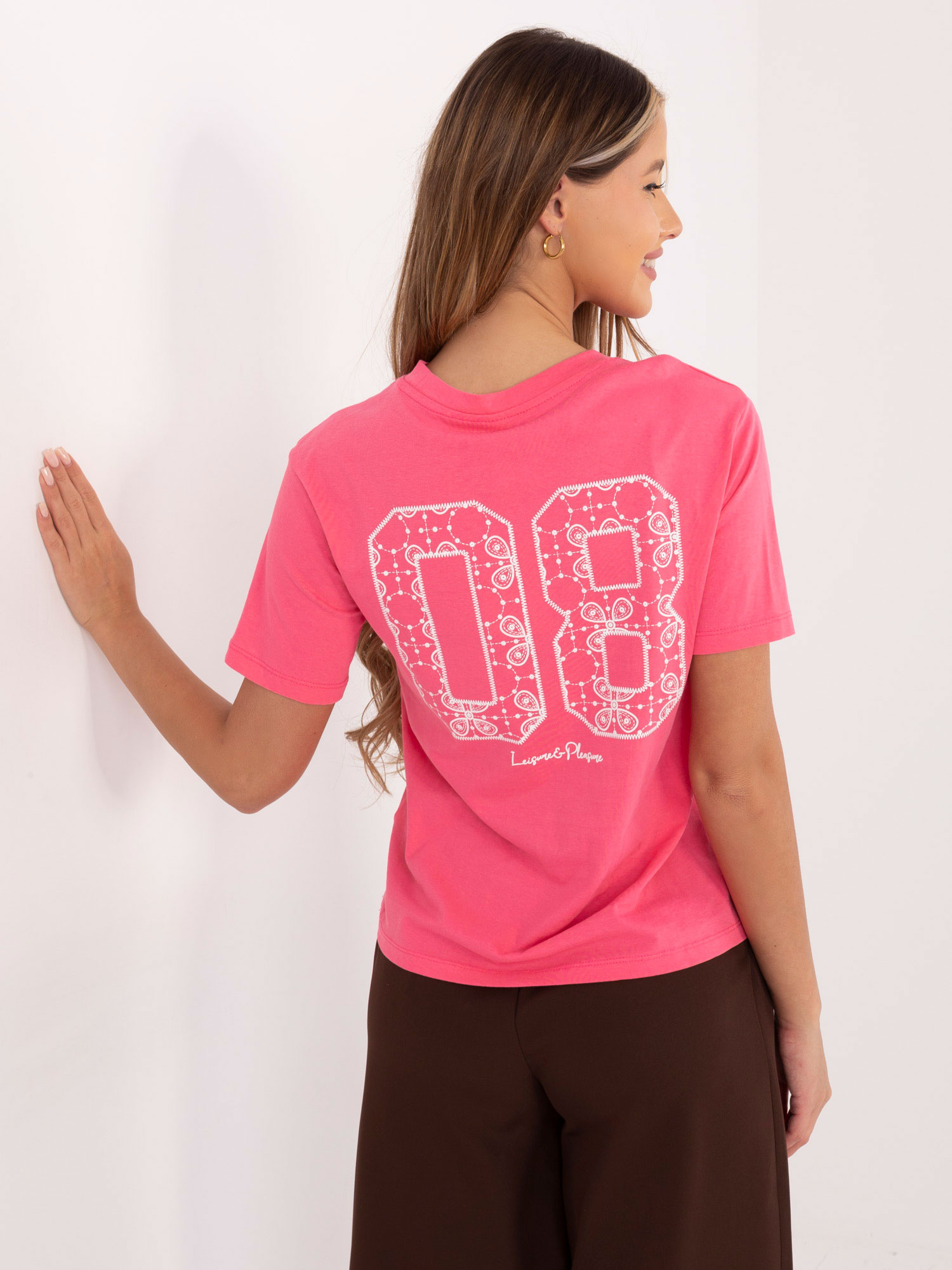 T-shirt różowy