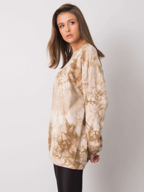 Beżowa bluza bez kaptura Romily