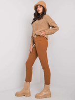 Jasnobrązowe eleganckie spodnie Beverley