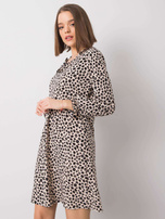 Helle beigen Kleid Farrah RUE PARIS.