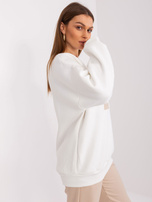 Hurt Ecru bawełniana bluza z okrągłym dekoltem