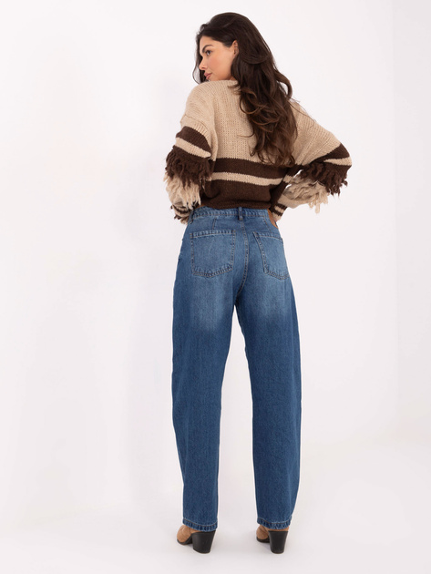 Niebieskie damskie jeansy balloon fit SUBLEVEL