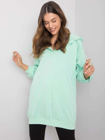 Miętowa bluza z kapturem Olive