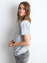 Jasnografitowy t-shirt Curiosity