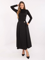 Czarna midi spódnica z plisowaniem RUE PARIS 