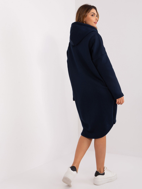 Hurt Granatowa asymetryczna bluza basic z kieszeniami