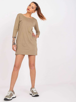 Ciemnobeżowa bawełniana tunika basic Canaria MAYFLIES