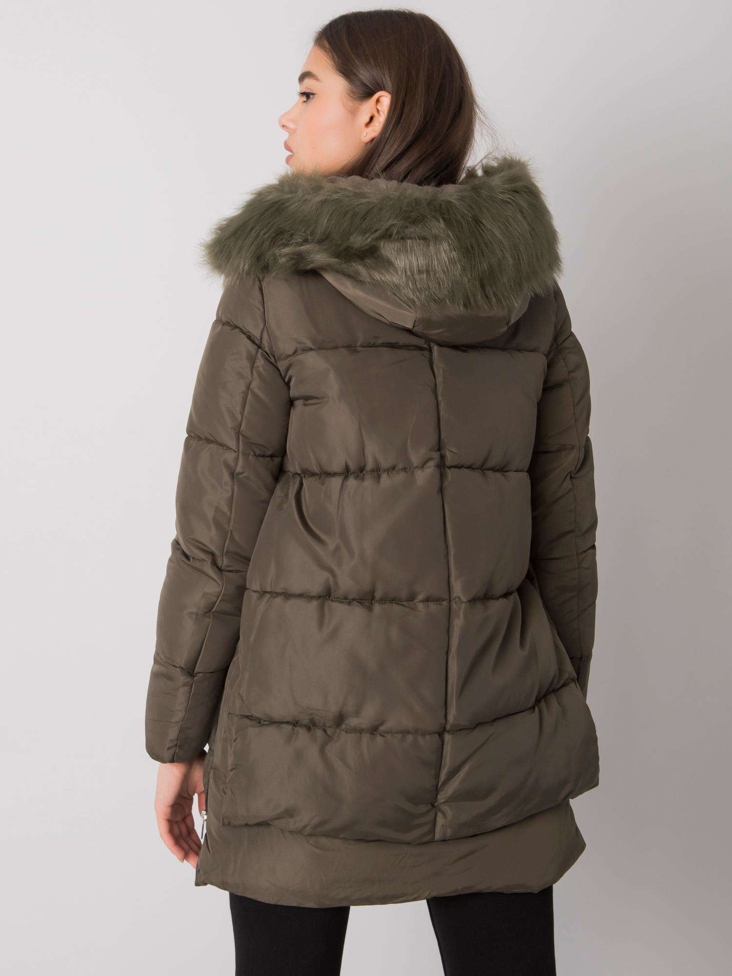 Khaki pikowana kurtka zimowa Estherville
