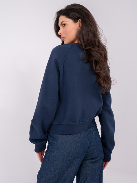 Granatowa rozpinana bluza z kieszeniami