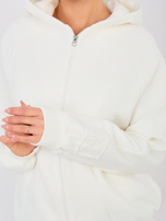 Ecru rozpinana bluza z kieszeniami NATURAL SIDE 