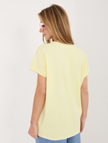 Jasnożółta damska bluzka w romby