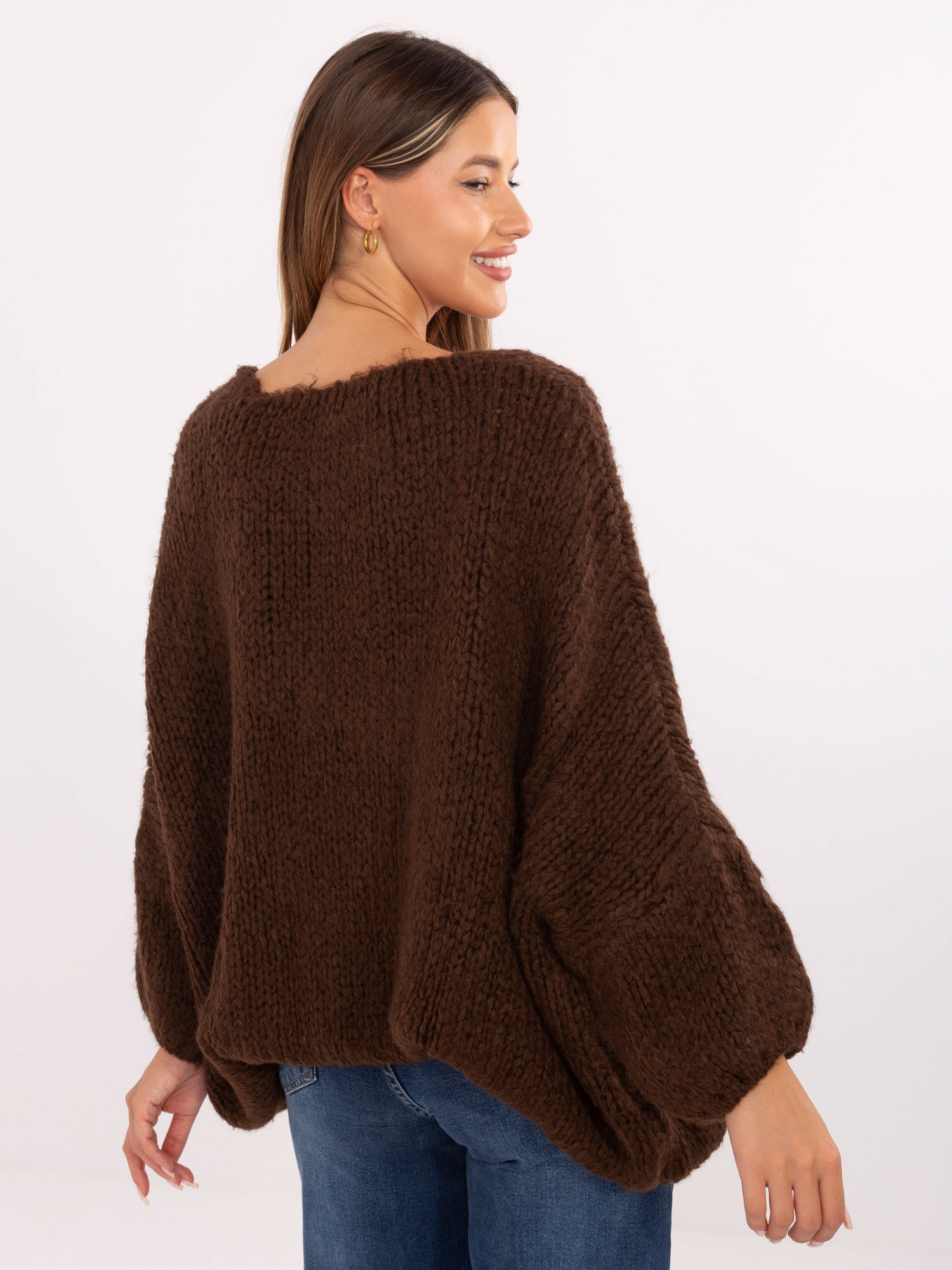 Sweter brązowy