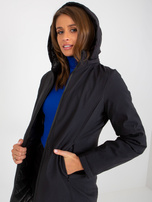 Hurt Czarna dwustronna kurtka przejściowa z pikowaniem