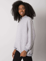 Szara bluza pikowana