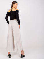 Jasnobeżowe spodnie palazzo z wiskozy Surie OCH BELLA