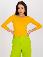 Ciemnożółta bluzka bawełniana Mona