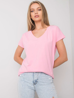 Jasnoróżowy t-shirt Emory