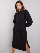 Longview RUE PARIS black sweatshirt dress