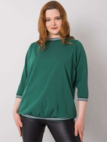 Ciemnozielona bluzka plus size Pearl