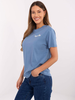 Hurt light blue t-shirt with print on the back SUBLEVEL.