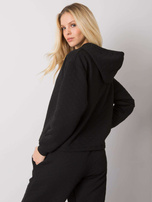 Czarna pikowana bluza basic Melanie 