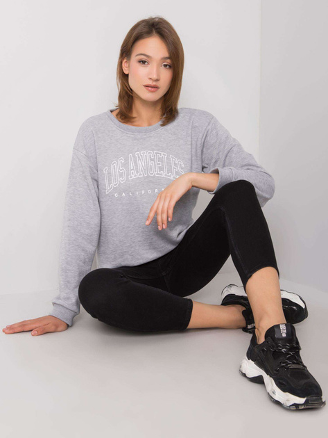 Szara melanżowa bluza damska Drew RUE PARIS