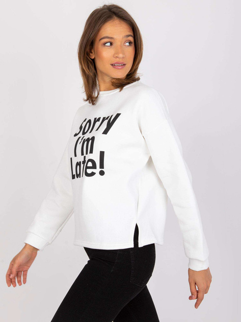 Ecru dresowa bluza z napisami Francisco