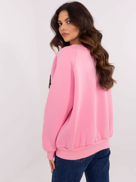 Hurt Różowa bluza bez kaptura z napisem Carolina