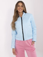 Hurtownia Jasnoniebieska przejściowa kurtka bomber