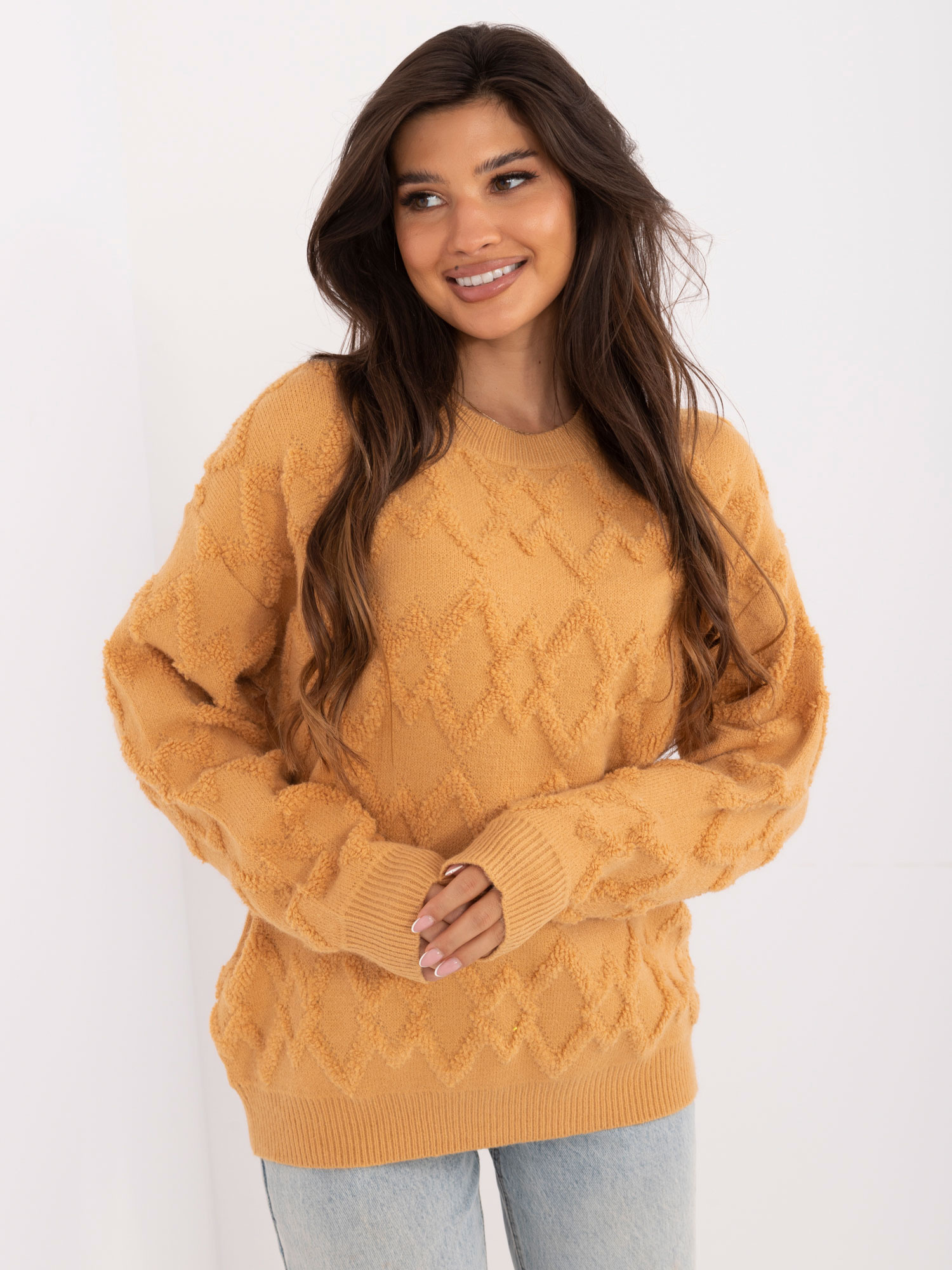 Sweter camelowy