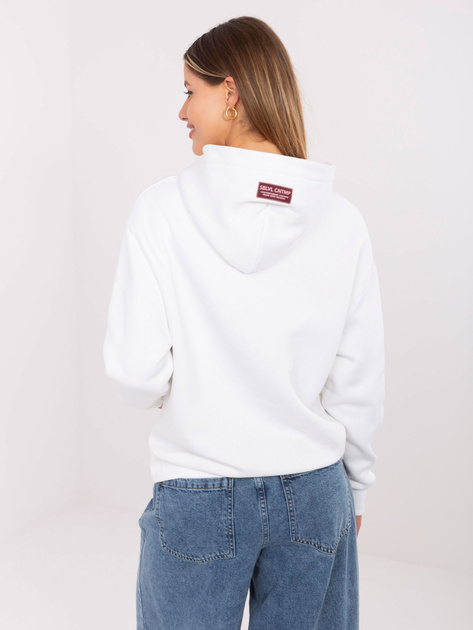 Biała dresowa bluza z napisem SUBLEVEL