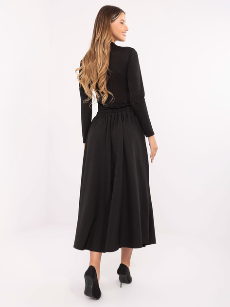 Czarna midi spódnica z plisowaniem RUE PARIS