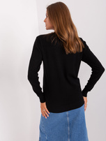 Hurt Czarny sweter klasyczny z okrągłym dekoltem