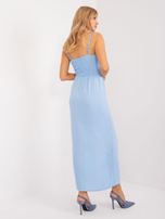 Hurt Jasnoniebieska sukienka koktajlowa z marszczeniami