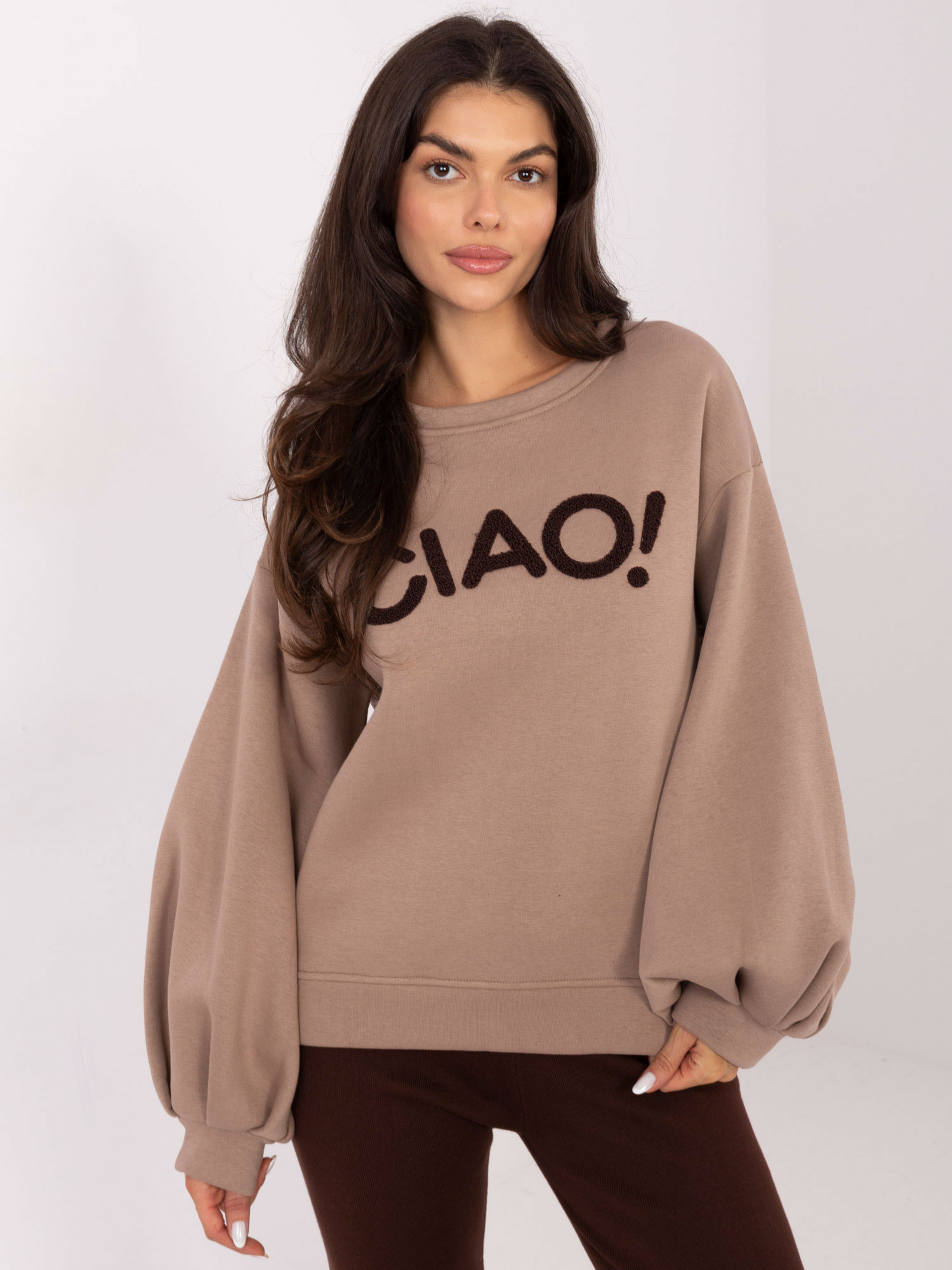 Bluza ciemny bezowy