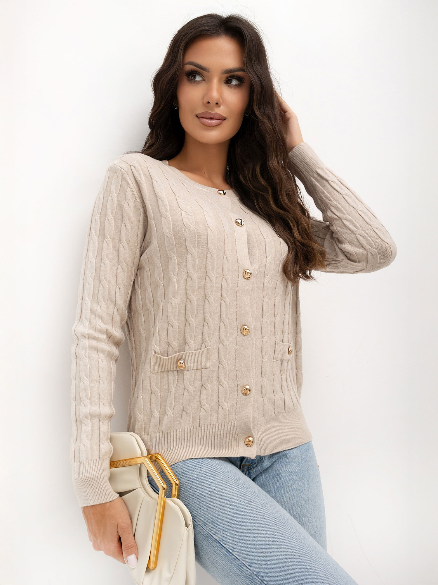 Sweter beżowy