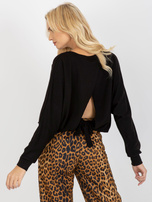 Hurt Czarna luźna bluzka z wiązaniem na plecach OCH BELLA 