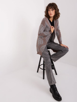 Wholesale Dark Brown Knitted Cardigan