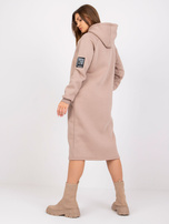 Jasnobeżowa sukienka dresowa basic Stella RUE PARIS