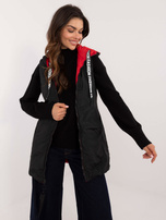 Hurt Czerwona dwustronna kamizelka z troczkami