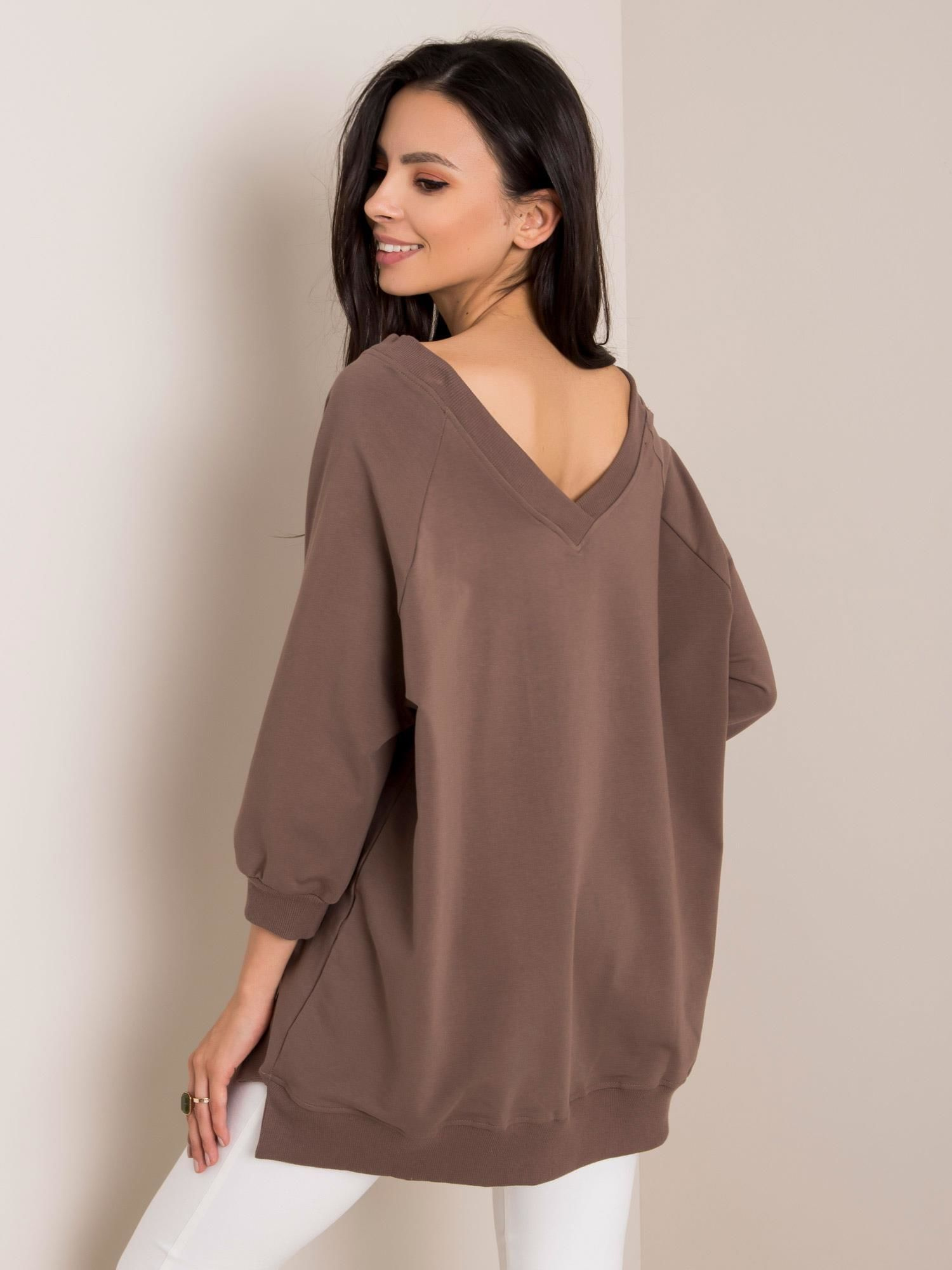 Svetlo rjava bluza Sally RUE PARIS.